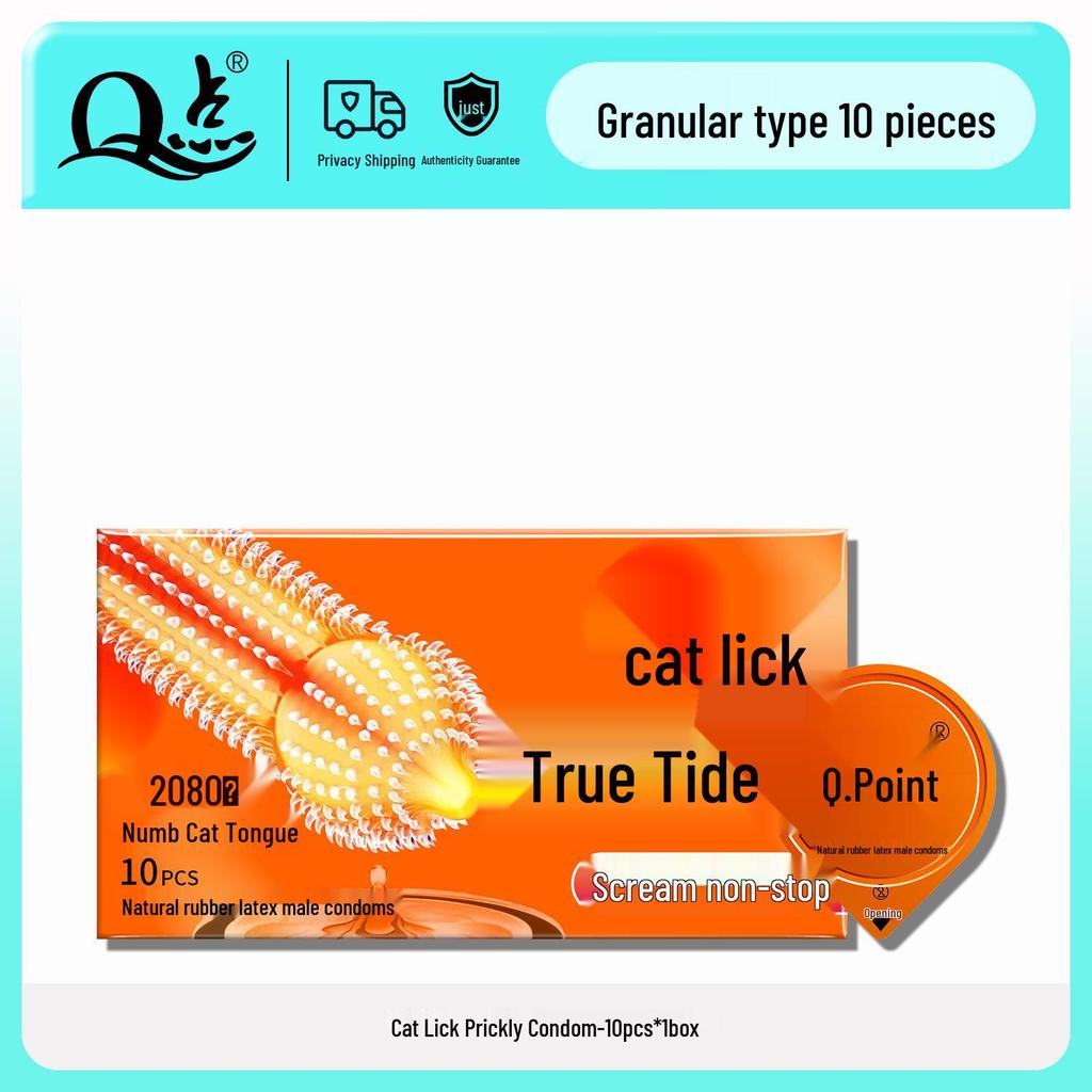 Q Point Ultra-Thin Lubricated Condoms - 10 Count Moisturizing & Safe for Adult Family Planning