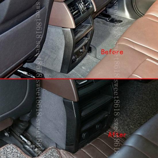 For BMW X5 X6 F15 F16 14-18 Carbon Fiber Color Rear Air Vent Outlet Cover Trim