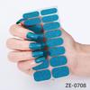 16Tips Full Cover Nail Stickers DIY Nail Polish Strips Sparkling Glitter Self Adhesive Nail Art Stickers Manicure Decoration