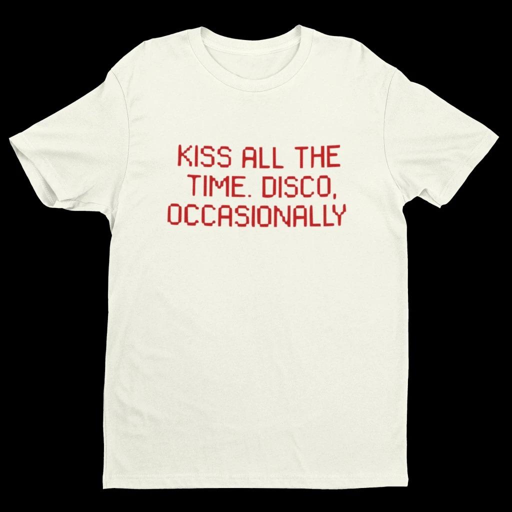 Harry Styles Kiss All The Time Pixel Font Unisex TShirt 100 Cotton Casual Tee Fashion Comfortable Tshirts
