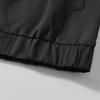 European-American Color Block Men's Stand-Up Collar Jacket - Trendy Autumn/Winter Outerwear