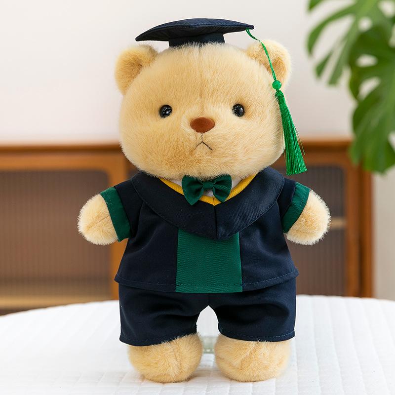 Cartoon Doctor Joint Bear Plush Toy Children's Birthday Gift Graduation Souvenir Desk Ornament