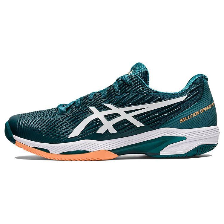 Asics Solution Speed FF 2 Men Low Top Tennis Shoes Dark Green 1041A182-300 39
