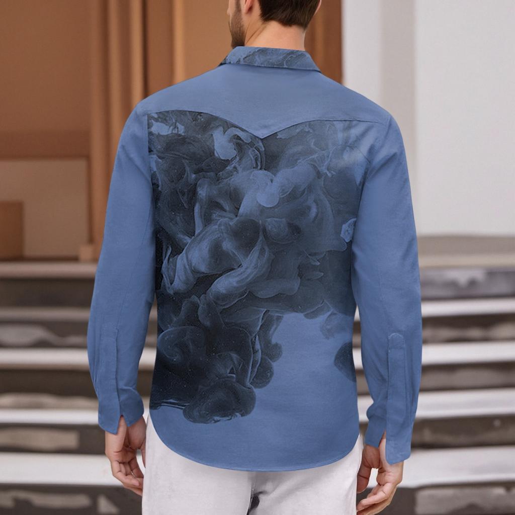 Men'S Fashionable Lapel And Shoulder Length Short Sleeved Casual Top