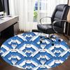 1pc Cat Kaleidoscope Office Round Area Rug, Indoor Mat Suitable For Office, Under Office Chairs Bedroom Living Room Home Decor, Room Deco 117