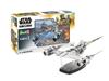 Revell 06787 Star Wars: The Mandalorian N1 Starfighter (Din Djarin) 1:24 Scale Unbuilt/Unpainted Plastic Model Kit with Seated Mando Figure