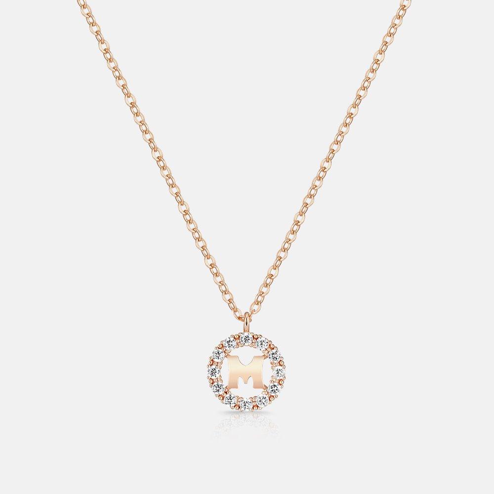 M Basic Sterling Silver Rose Necklace 42cm A241Sn9180Rpa