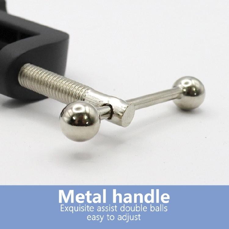 Aluminum Alloy Microphone Stand Table Mount Clamp With Stable Base For Easy Positioning Heavy Duty C Clamp Mount