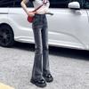 Retro Jeans Women's Autumn Fashion Korean Version Ins High Waist Slimming Casual Straight Trousers Streetwear Flared Pants Y2k