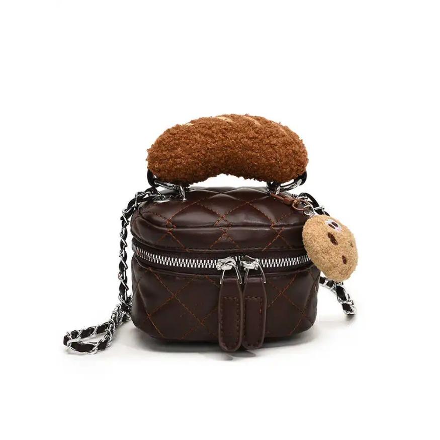 Jemné Mini Řetízkové Crossbody Kabelky Dámská Móda PU Kůže Zip Rtěnka Mince Peněženka Dámské Podzimní Retro Kabelky