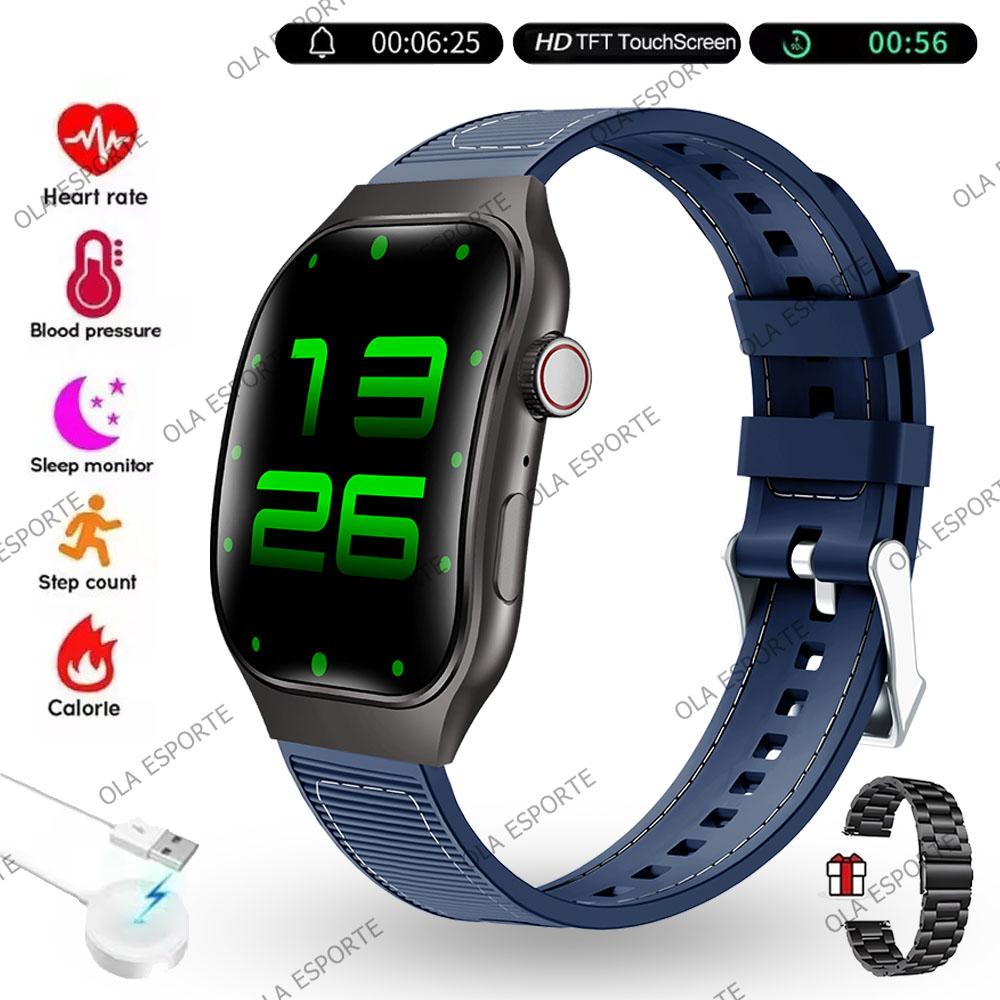 New Bluetooth Call Smart Watch Men 2.01” HD Curved Screen Sports Watches ECG+PPG Health Monitor Smartwatch For Android IOS