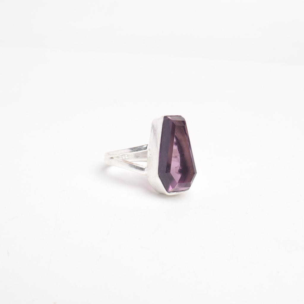 Amethyst Gemstone 925 Sterling Silver Jewelry Handmade Engagement Ring For Women RR-47-4