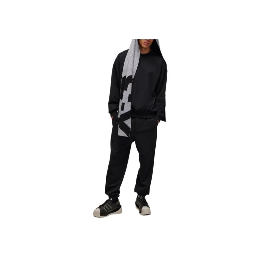 Y-3 Brushed Terry Track Pants High Waist Knit Joggers Unisex Bottoms Black IW0074