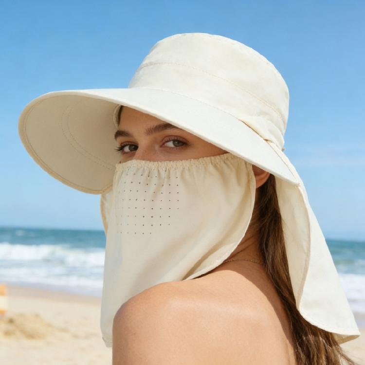 Sun Protections Meshes Fisherman Hat Hiking Outdoor Beach Cap Large Brims Sun Hat Men Women Breathable Fishing Cap