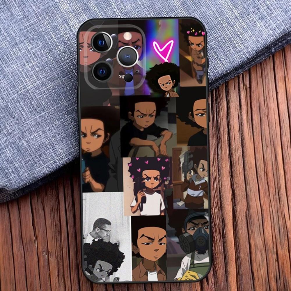

Huey Freeman The B-Boondocks Phone Case For iPhone 16,15,14,13,12,11,Pro,X,XS,Max,XR,Plus,Mini Soft Black Cover iPhone13mini