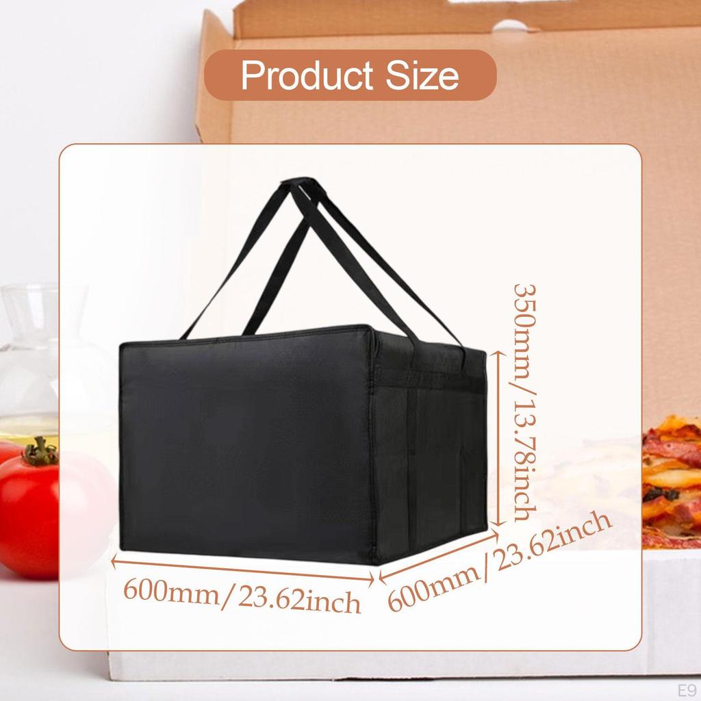 Bag Carrying Case Cold Food Storage Easy To Clean Pizza Warmer for Takeaway Camping