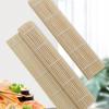 1piece simple white sushi tool bamboo woven sushi curtain suitable for kitchen and restaurant