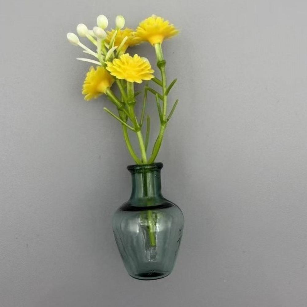 

Exquisite Magnetic Vase Sticker 3D Refrigerator Magnets Funny Magnetic Plant Pots Kitchen Decor Style D