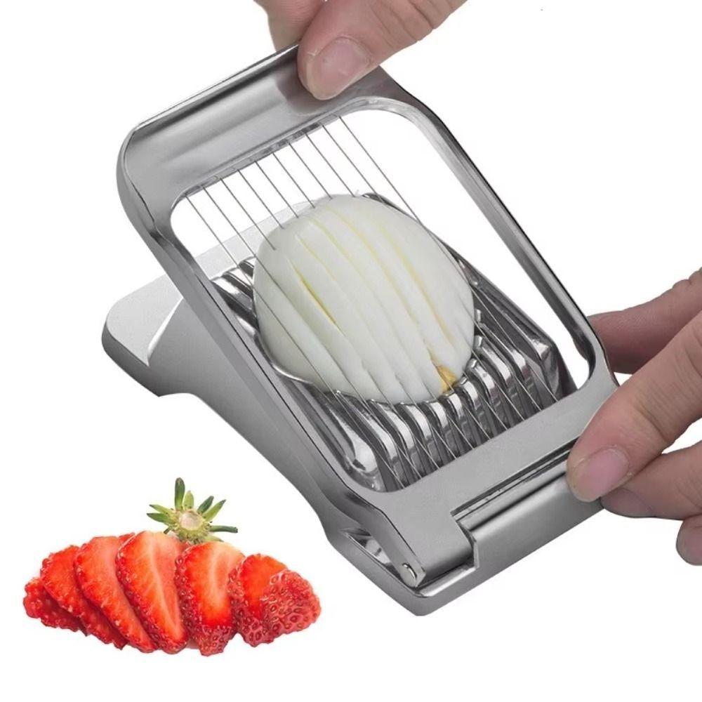 Heavy Duty Egg Slicer with Stainless Steel Wire Egg Cutter Convenient Strawberry Slicer  Tomato