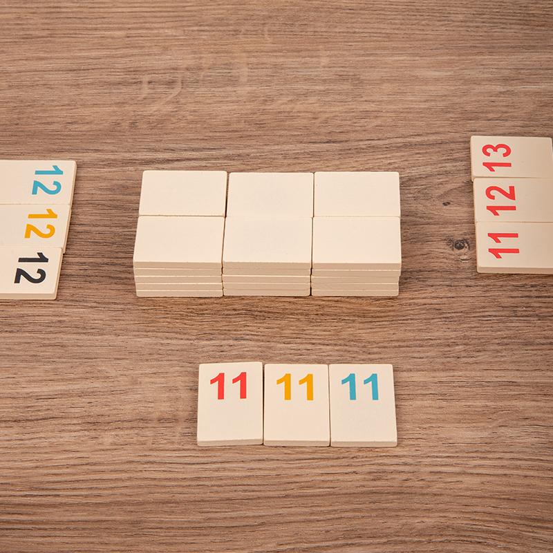 Placă clasică din lemn cu mișcare rapidă 2-4 persoane Mahjong Digital Home Family Party Game Versiune de călătorie