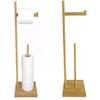 Bamboo Wood Toilet Paper Stand
