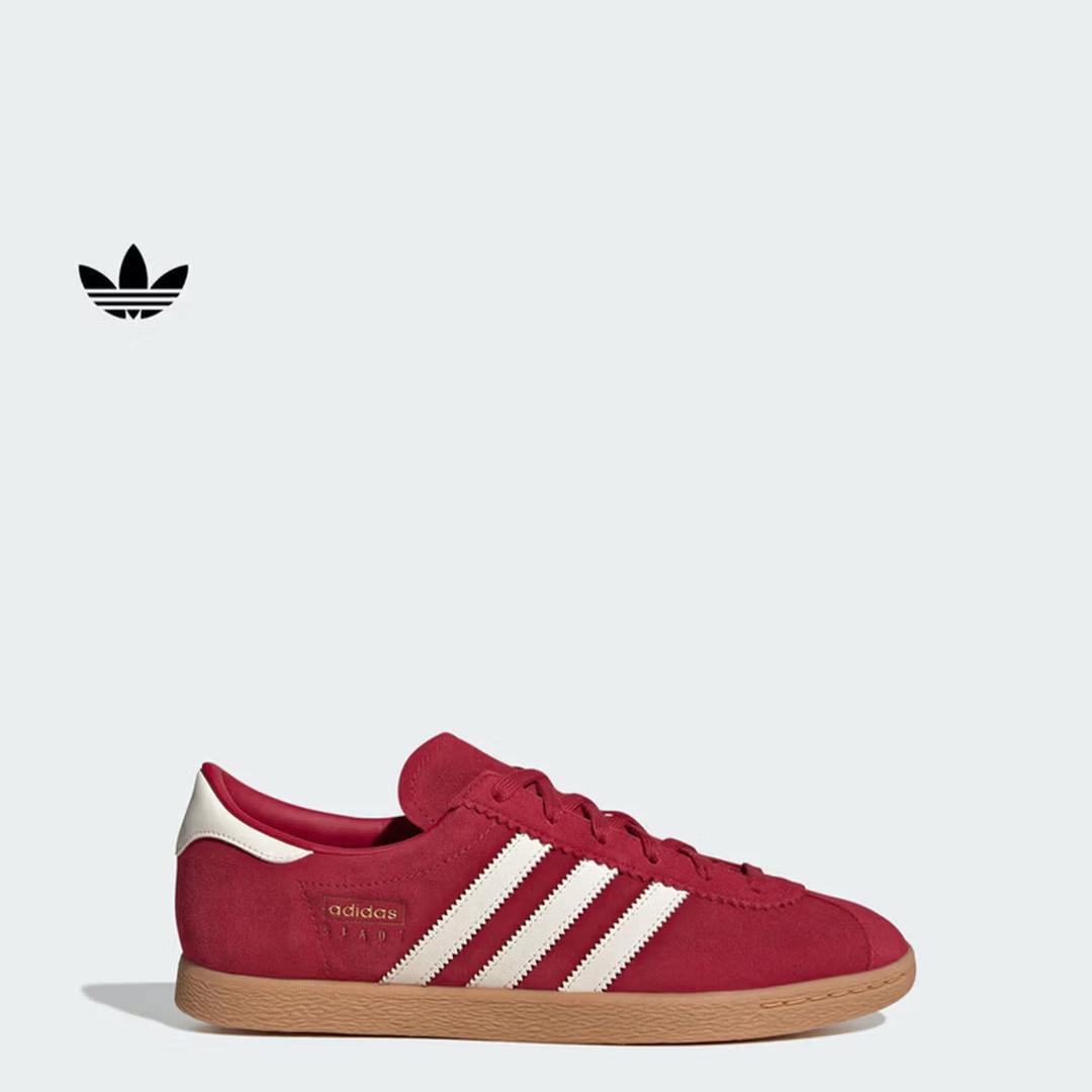 Adidas  T Head Shoes  - STADT Classic Stylish Low-top Sports Sneakers - Adidas Three Leaf Clover JQ2477 36 красный