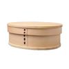NEW Wappa Single Tier Bento Box Natural Current Model J-kitchens 18×13.5×6.8cm