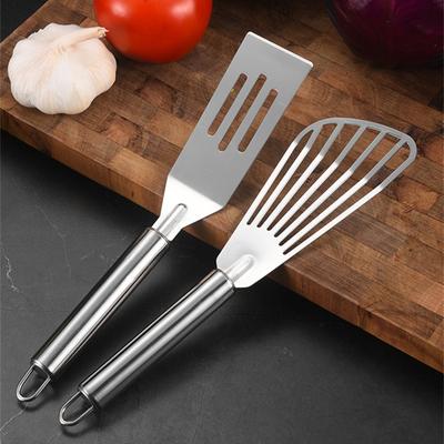Edelstahl-Spachtel zum Braten von Steaks und Fisch, antihaftbeschichtet, Mehrzweck-Pfannkuchen, Grillschaufel, Kuchen, Pizza, Brotmesser, Küchenutensilien