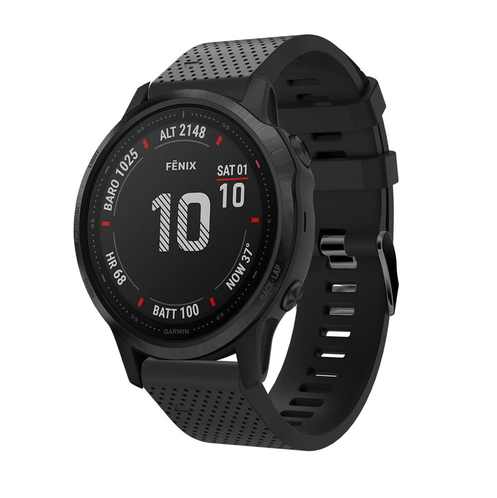 

Silicone Smart Watch Replacement Strap for Garmin Fenix 6S Purple