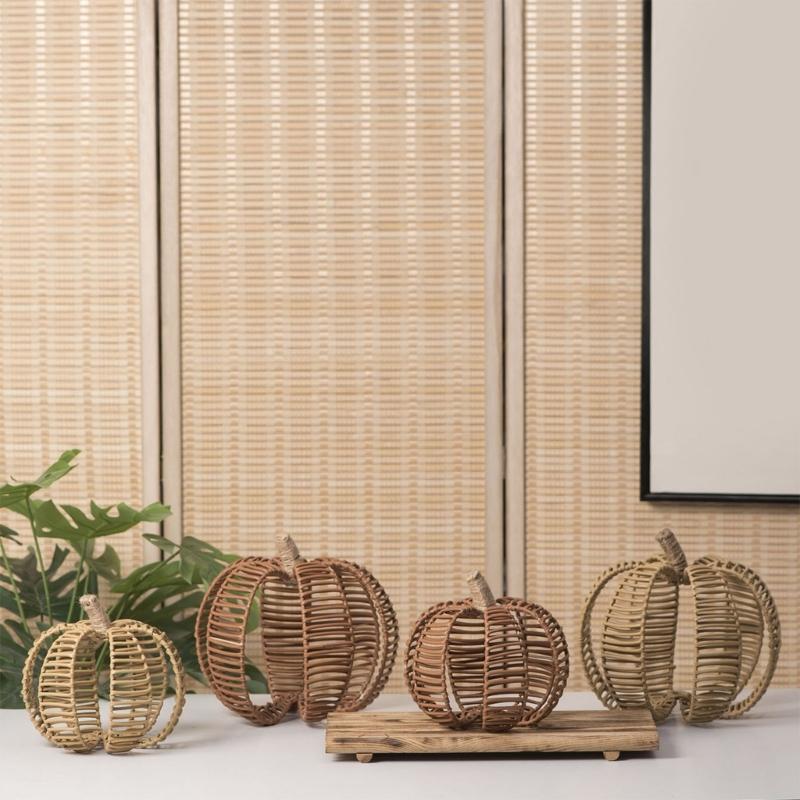 Rustics Pumpkins Rattans Imitation Decoration, Pumpkins Vine Home Access for Living Room Elegances
