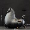 Statua in Ceramica Cavallo Grasso Creativo, Decorazione per la Casa, Scultura Cavallo Rosso Tang Fortunato, Decorazione per Soggiorno, Artigianato Retro