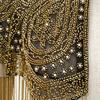 Women 20s Flapper Long Fringed Shawl Sequin Beaded Tassel Evening Cape Wrap for Wedding Reception Special Events
