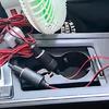 DC12V/24V Double Socket Car Lighter Chargers Adapter With Builts In 15A Fuse And Power Indicators Heat Resistant Case