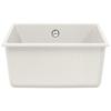 White Kitchen Sink 430 X 460 Mm Made of 80percent  Quartz and 20percent  Resin