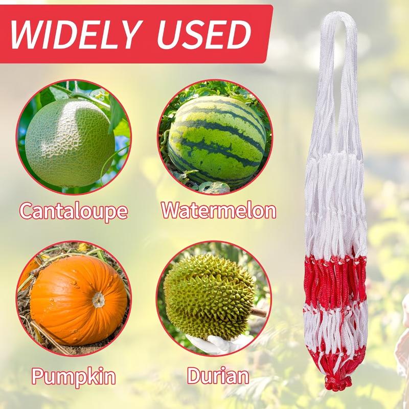 5/10/20Pcs Heavy-Duty Fruits Net Bags Large Capacity Shopping Bags For Support The Growth Of Watermelons, Pumpkins, Cantaloupes