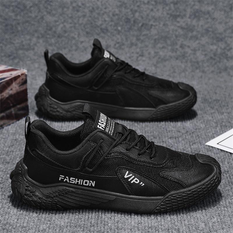 

2025 летняя новая популярная нескользящая спортивная обувь с низким верхом, ретро-модная обувь, модная рабочая страховая обувь, инструментальная обувь 44 чёрный