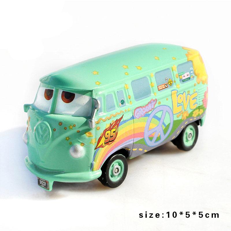 1:55 Disney Pixar Cars Finn McMissile Litchi Miles Axeirod Flo Sheriff Sarge Guido Luigi Alloy Toy Car Model Children's Toys