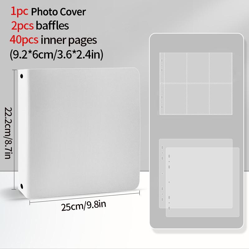 5-15 Grid Binder Photocard Holder 10-90pcs Inner Page Large Capacity Photo Album Idol Card Collect Book Poka Cards Binder Album