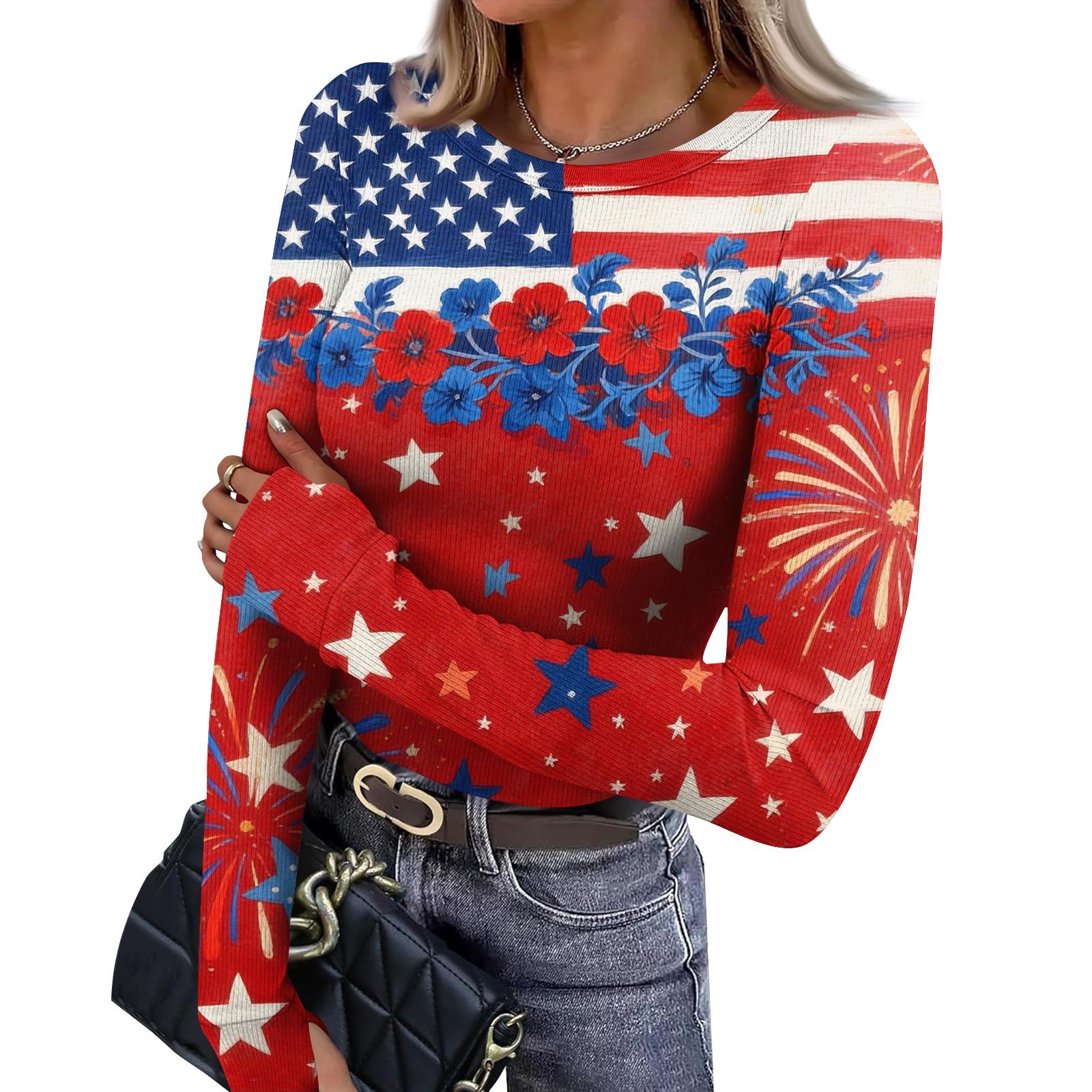 

Women s Fitted Base Layer T-shirt With Printed Round Neck And Long Sleeves Top XL винний