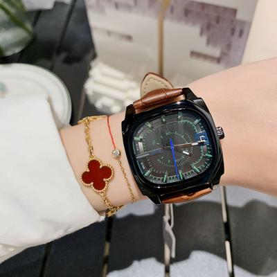 Damenuhr im neuen Stil, modische quadratische Damenuhr, trendiges Temperament, Unisex-Uhr mit großem Zifferblatt für Damen