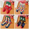 Thickened Happy Christmas Socks Cotton Santa Claus Socks Soft Female Hosiery  Student