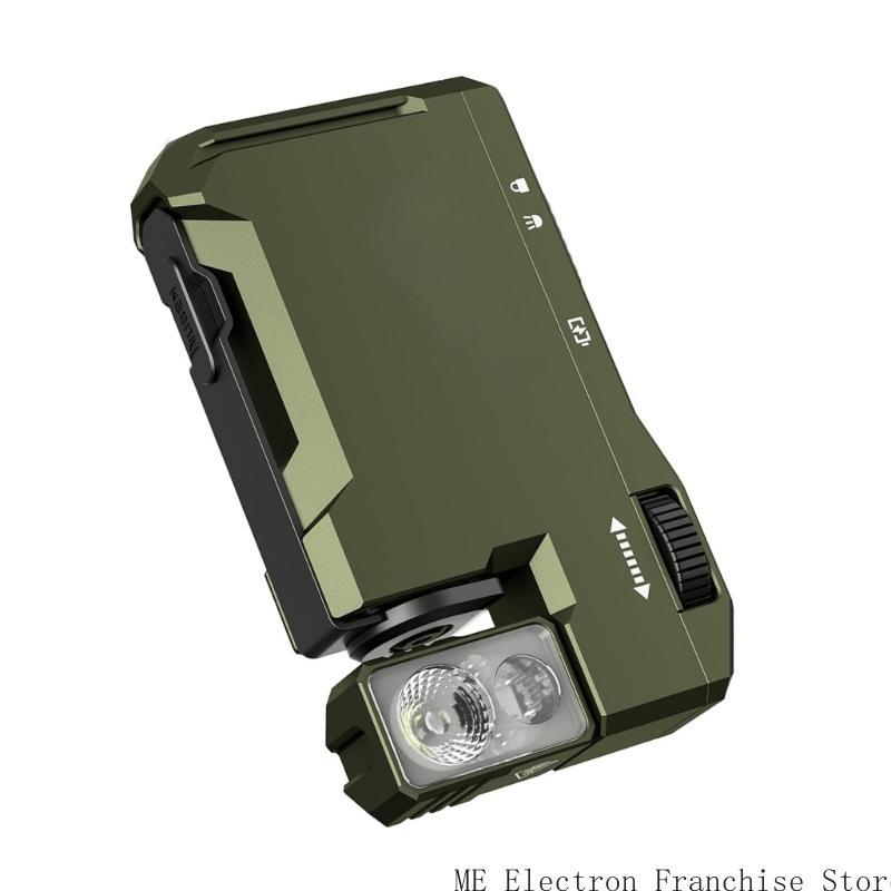Super Slimly 400 Lumen RechargeableEDC Flashlight Double Light Sources Flashlight for Outdoor Camping Hiking Adventure
