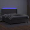 VidaXL Sommier à Lattes de Lit avec Matelas et LED, Lit Rembourré, Lit Double, Lit Adulte de Chambre à Coucher Intérieur, 3139341