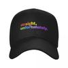 Straight Unfortunately Baseball Cap Designer Hat Mountaineering Fashionable Trucker Hat Womens Beach Visor Unisexs