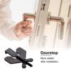 1 Pc Door Lock Anti-Theft Door Stopper Safety Device Portable Security Lock Gold/black For Travel Trip Home Hotel Supplies
