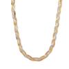 Flat Snake Chain Three-Color Hand-Woven Necklace Wind Titanium Steel Gold Snake Bone Chain Diy Collarbone Chain Tide