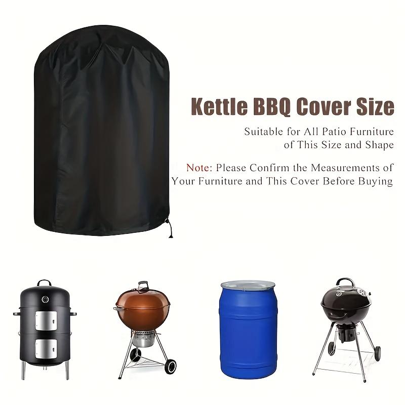 Black BBQ Cover, Durable Patio BBQ Cover, Kitchen Supplies, Kitchen Decor, BBQ Decor