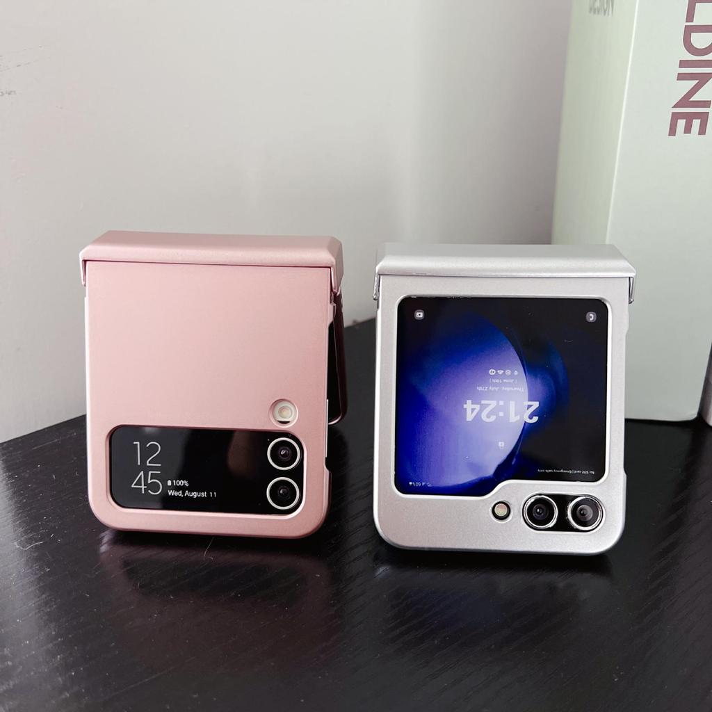 Coque dégradée au toucher peau pour Samsung Galaxy Z Flip Series (Flip7/6/5/4/3)