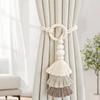 Bohemian Tassel Tieback Curtain Holdbacks Woven Fabric Tiebacks Fringe Decor Window Accessories Room Decor