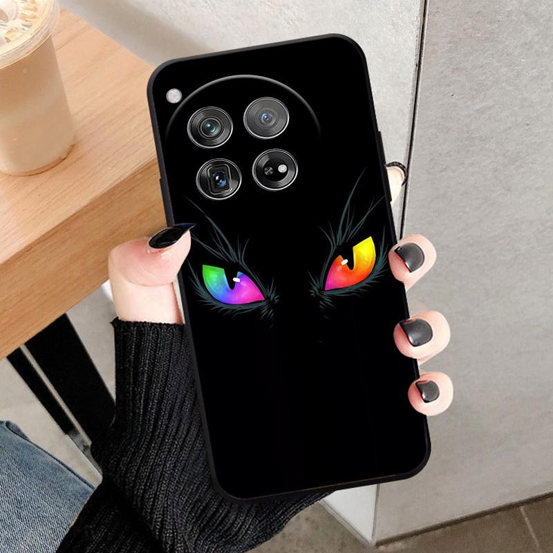 Etui Osłona Na OnePlus 12 Na OnePlus12 Fundas Nowe Czarne Miękki Silikon TPU Ochronne Etui Na Telefon Dla One Plus 12 Zderzak Coque